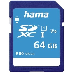 Карты памяти Hama SDXC Class 10 UHS-I 64Gb