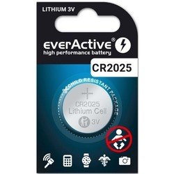 Аккумуляторы и батарейки everActive 1xCR2025