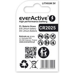Аккумуляторы и батарейки everActive 1xCR2025