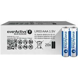 Аккумуляторы и батарейки everActive Blue Alkaline 40xAAA