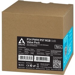 Системы охлаждения ARCTIC P14 PWM PST RGB 0dB Triple Pack