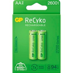 Аккумуляторы и батарейки GP Recyko 2700 Series 2xAA 2600 mAh