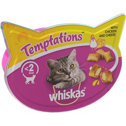 Корм для кошек Whiskas Temptations Cat Treats with Chicken/Cheese 0.06 kg