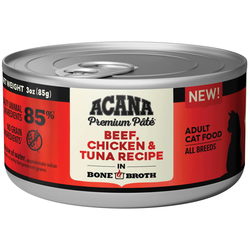 Корм для кошек ACANA Premium Pate/Beef/Chicken/Tuna Recipe 0.09 kg