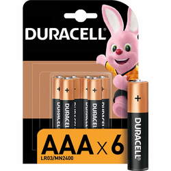 Аккумуляторы и батарейки Duracell 6xAAA Basic