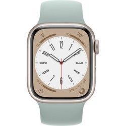 Смарт часы и фитнес браслеты Apple Watch 8 Aluminum 41 mm Cellular (белый)