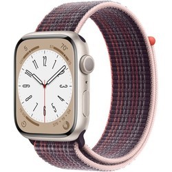 Смарт часы и фитнес браслеты Apple Watch 8 Aluminum 41 mm Cellular (белый)