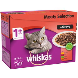 Корм для кошек Whiskas 1+ Meat Selection in Gravy 1.2 kg