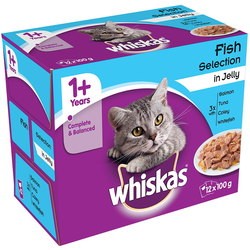 Корм для кошек Whiskas 1+ Fish Selection in Jelly 1.2 kg