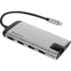 Картридеры и USB-хабы Verbatim USB-C Multiport Hub with Card Reader