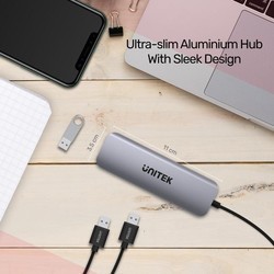 Картридеры и USB-хабы Unitek uHUB P5+ 5-in-1 USB-C Hub with 100W Power Delivery