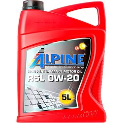Моторные масла Alpine RSL 0W-20 5L