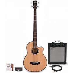 Акустические гитары Gear4music Roundback Electro Acoustic Bass Guitar 35W Amp Pack