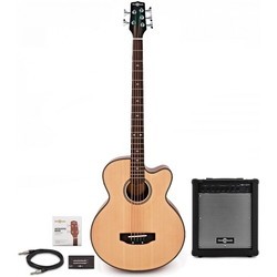 Акустические гитары Gear4music Electro Acoustic 5-String Bass Guitar 35W Amp Pack