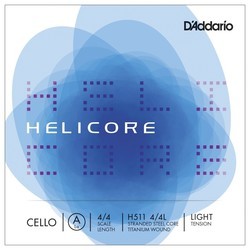 Струны DAddario Helicore Single A Cello 4/4 Light