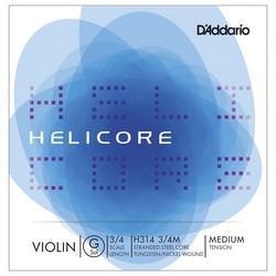 Струны DAddario Helicore Single G Violin 3/4 Medium