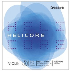 Струны DAddario Helicore Single D Violin 3/4 Medium
