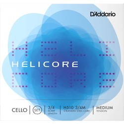 Струны DAddario Helicore Cello 3/4 Medium