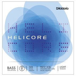 Струны DAddario Helicore Single D Orchestral Double Bass 3/4 Light