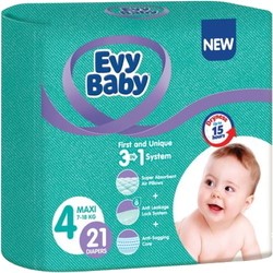 Подгузники (памперсы) Evy Baby Diapers 4 / 21 pcs