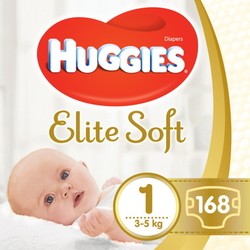 Подгузники (памперсы) Huggies Elite Soft 1 / 168 pcs