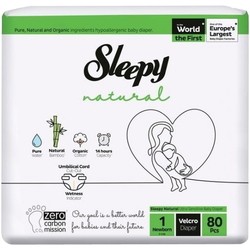 Подгузники (памперсы) Sleepy Natural Diapers 1 / 80 pcs