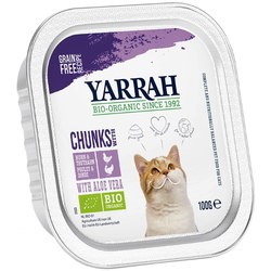 Корм для кошек Yarrah Organic Chunks with Chicken and Turkey 0.1 kg