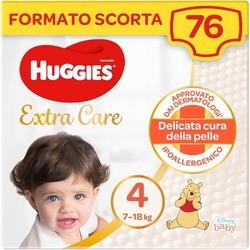 Подгузники (памперсы) Huggies Extra Care 4 / 76 pcs