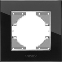 Рамки для розеток и выключателей Videx VF-BNFRG1H-B