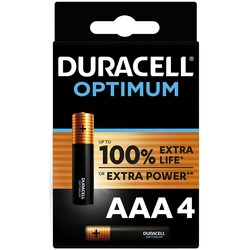 Аккумуляторы и батарейки Duracell Optimum 4xAAA