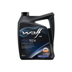 Моторные масла WOLF Vitaltech 5W-40 Gas 5L