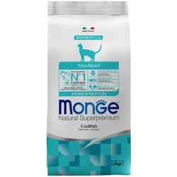 Корм для кошек Monge Speciality Line Monoprotein Sterilised Codfish 1.5 kg