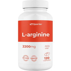 Аминокислоты Sporter L-Arginine 2200 mg 120 cap