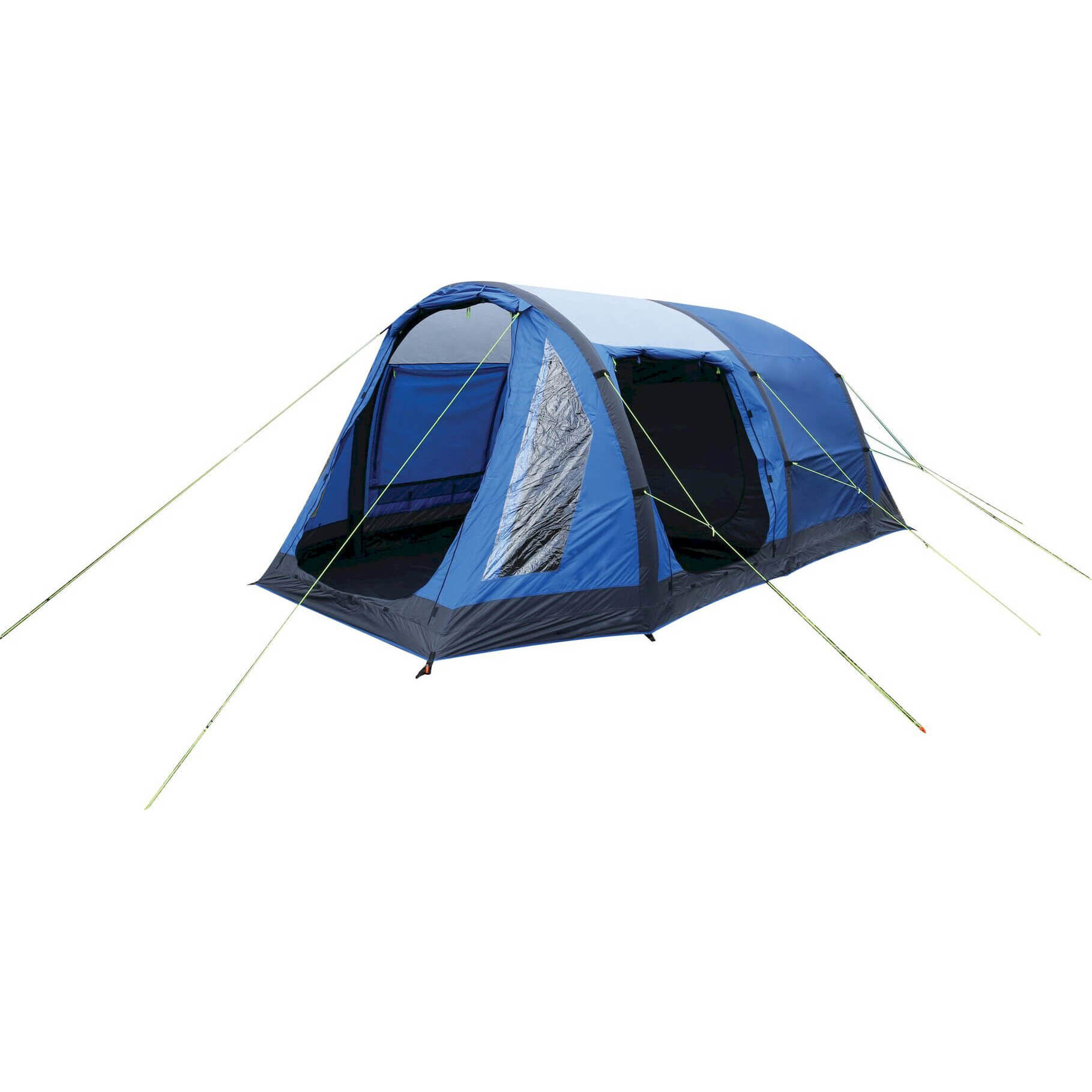 Kolima 5-man inflatable family tent - laser blue ebony grey