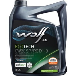Моторные масла WOLF Ecotech 0W-20 SP/RC D1-3 5L