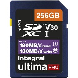 Карты памяти Integral Professional High Speed SDXC V30 UHS-I U3 256Gb