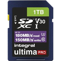 Карты памяти Integral Professional High Speed SDXC V30 UHS-I U3 1Tb