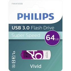 USB-флешки Philips Vivid 3.0 64Gb