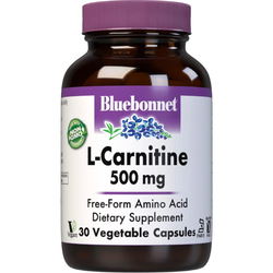 Сжигатели жира Bluebonnet Nutrition L-Carnitine 500 mg 30 cap