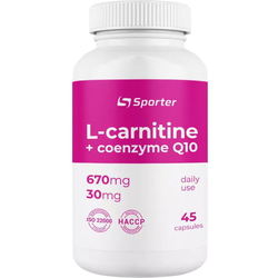 Сжигатели жира Sporter L-Carnitine 670 mg + CoQ10 30 mg 45 cap
