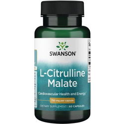 Аминокислоты Swanson L-Citrulline Malate 750 mg 60 cap