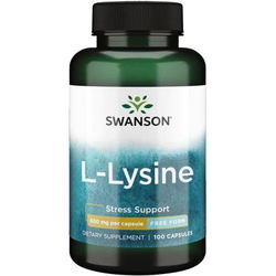 Аминокислоты Swanson Free Form L-Lysine 500 mg 300 cap