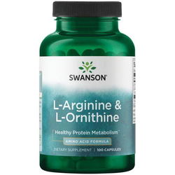 Аминокислоты Swanson L-Arginine &amp; L-Ornithine 100 cap