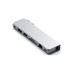 Картридеры и USB-хабы Satechi Aluminum Type-C Pro Hub Max Adapter (серебристый)