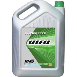 Антифриз и тосол Alfa Anti-Freeze Green 10L