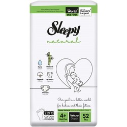 Подгузники (памперсы) Sleepy Natural Diapers 4 Plus / 52 pcs