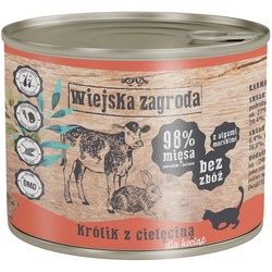 Корм для кошек Wiejska Zagroda Kitten Canned Rabbit with Veal 200 g