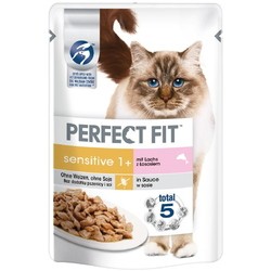 Корм для кошек Perfect Fit Sensitive 1+ Salmon Pouch 24 pcs