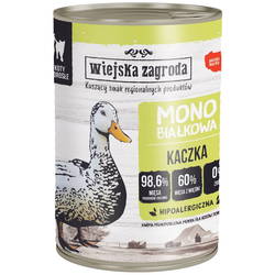 Корм для кошек Wiejska Zagroda Adult Monoprotein Cat Canned with Duck 400 g