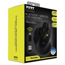 Мышки Port Designs Bluetooth Wireless &amp; Rechargeable Ergonomic Mouse with Trackball